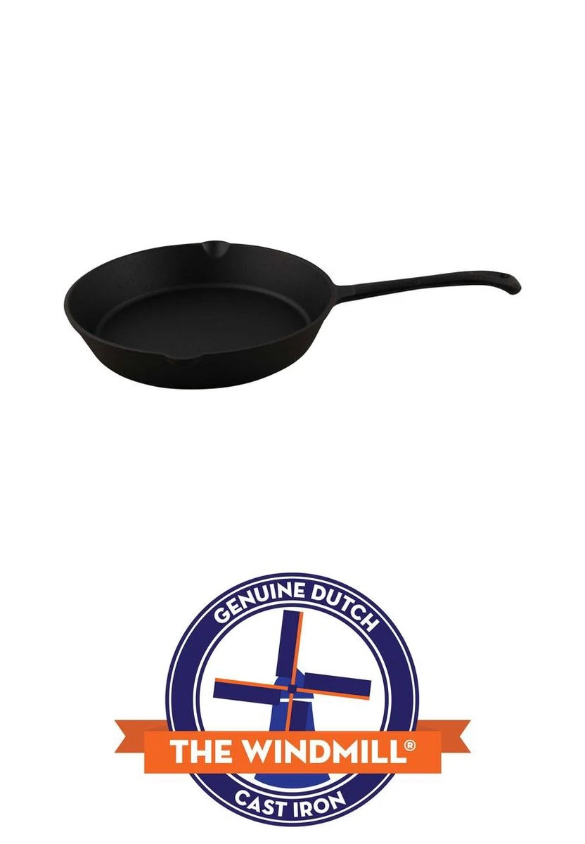 The Windmill Koekenpan Skillet Maxi 26 Cm Gietijzer Zwart 3 The Windmill Koekenpan Skillet Maxi 26 Cm Gietijzer Zwart - Afbeelding 3
