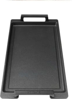 Eurolux Teppanyaki Plaat Met Grepen - 41 X 24 X 2.5 Cm - Zwart - Aluminium - Geschikt Voor Alle Warmtebronnen -Aanbiedingen Keukengerei Winkel 878x1200