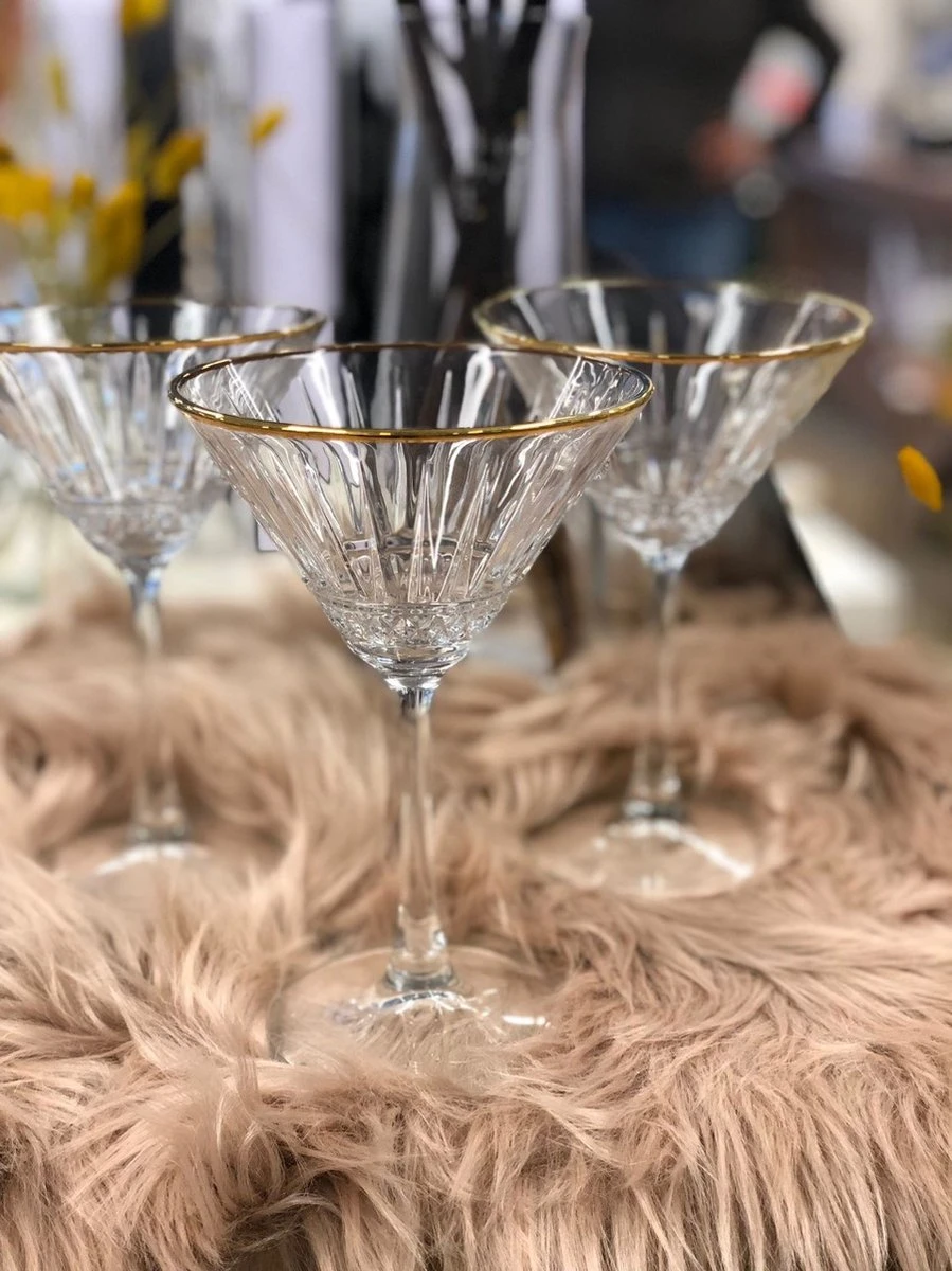 Pasabahce Elysia Golden Touch Martiniglazen 220cc 1 Pasabahce Elysia Golden Touch Martiniglazen 220cc