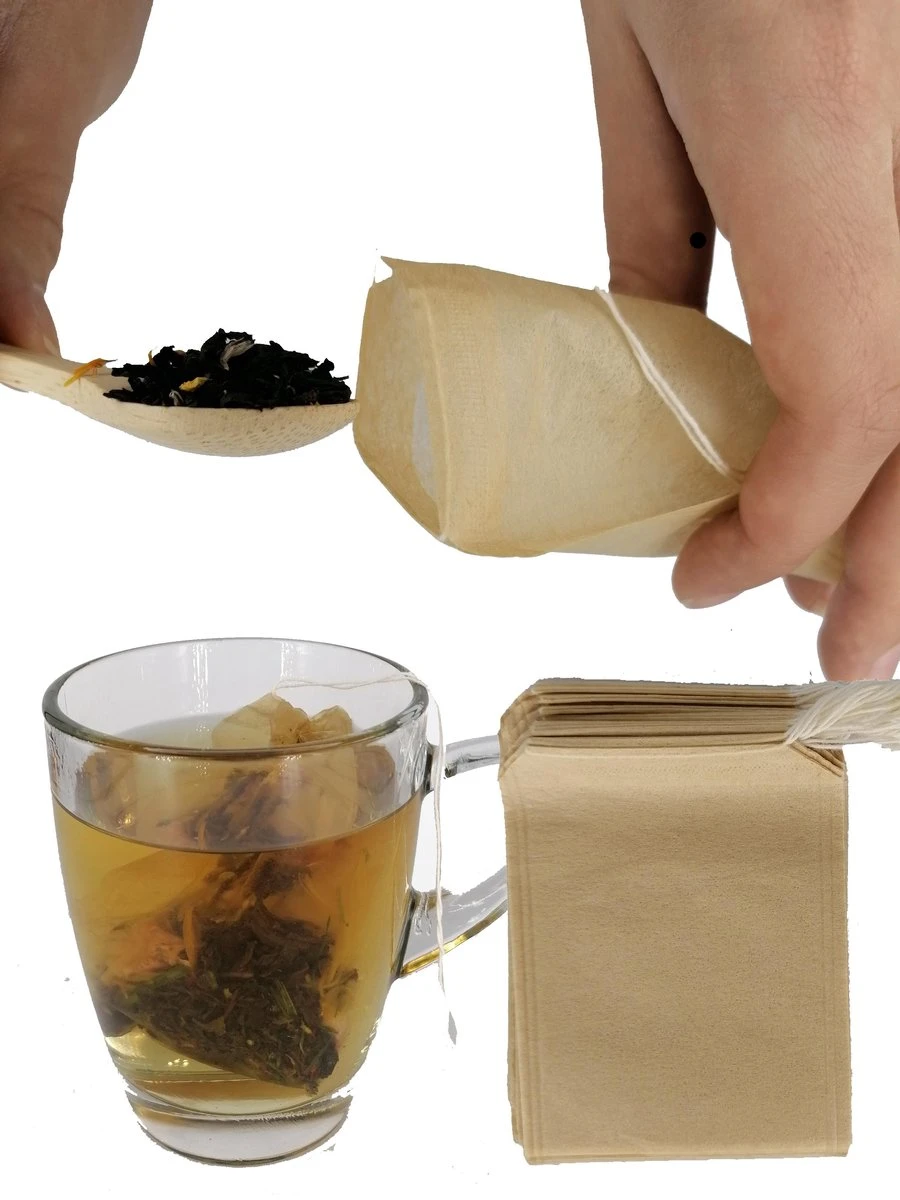 Merkloos 200x Lege Theezakjes - Papieren Theefilters Met Trekkoordje - Ongebleekt - 9 X 7 CM 1 Merkloos 200x Lege Theezakjes - Papieren Theefilters Met Trekkoordje - Ongebleekt - 9 X 7 CM