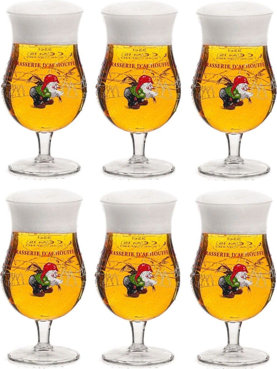 La Chouffe Bierglas - 6 Stuks 1 La Chouffe Bierglas - 6 Stuks