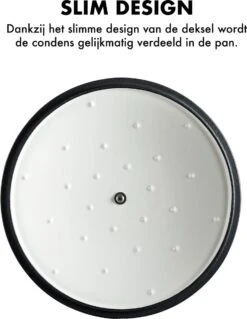 MOA Gietijzeren Braadpan - Inhoud 7,2 Liter - 30CM - Rond - Alle Warmtebronnen - Ook Voor Inductie - Gewicht 7,3 Kg - Wit - C30W -Aanbiedingen Keukengerei Winkel 928x1200