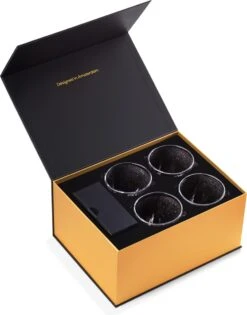 BarDeluxe® Whiskey Glazen - Whiskey Set - 4 Stuks - Whiskeyglazen - Whiskey Cadeauset - Handgemaakt - 100% Kristal - Whiskey Gift Set - Inclusief Unieke IJsblokjesvorm & Luxe Bewaardoos -Aanbiedingen Keukengerei Winkel 942x1200 1